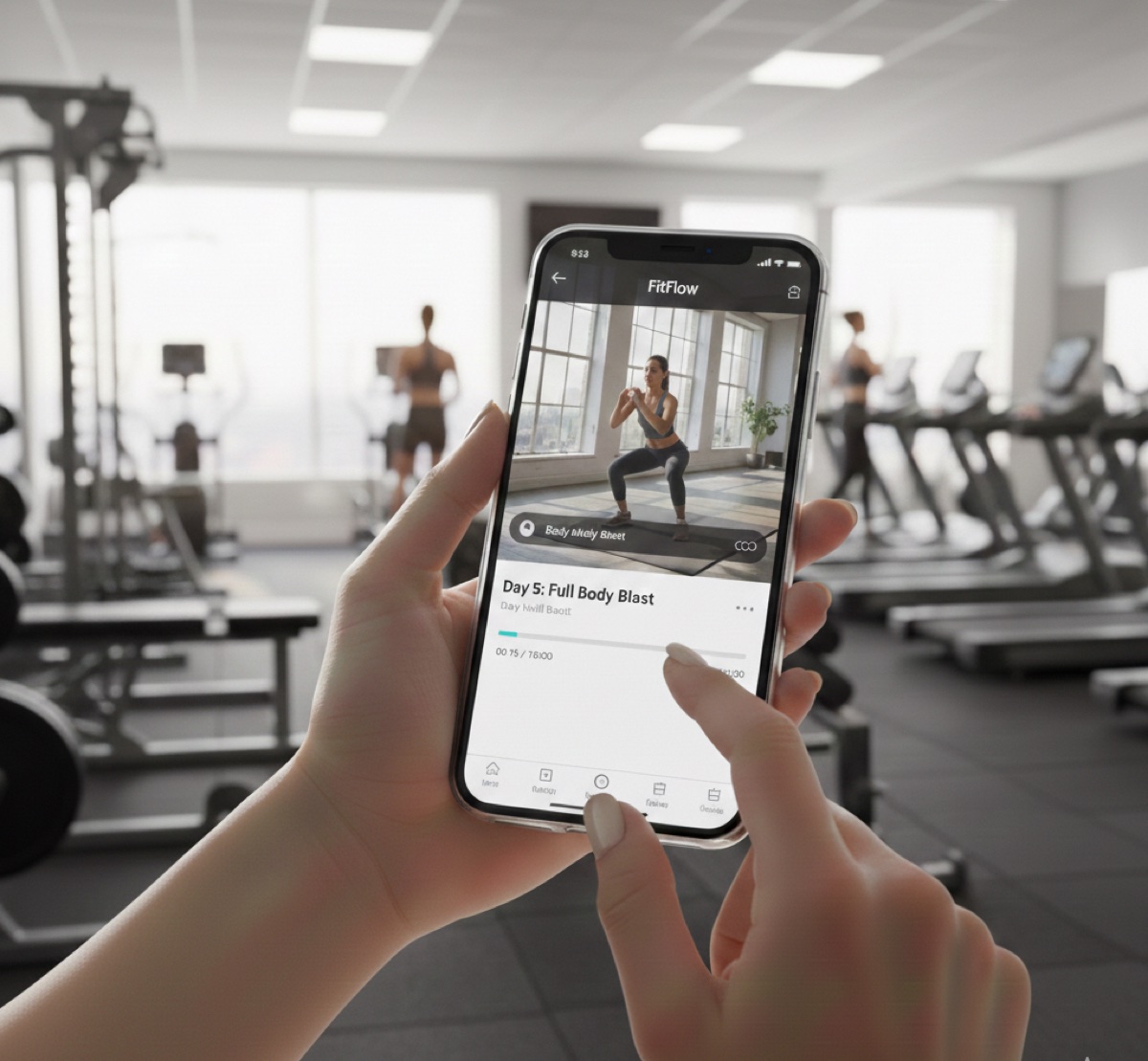 Gym Workout Assistant iOS app screenshots with HealthKit
